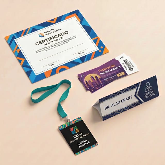 Material gráfico personalizado para eventos corporativos en Cataluña